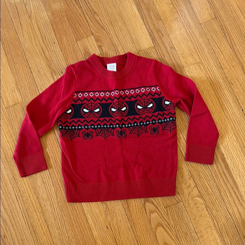 Jumping Beans Marvel Red Spiderman Sweater 5T